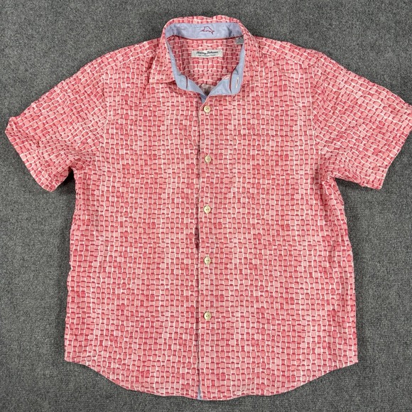 Tommy Bahama Other - Tommy Bahama Coconut Point Shirt Mens Medium Sandbar Geometric Modal Coolmax
